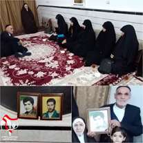دیدار با خانواده شهید مسلم طاهری شه مهر به همت بسیج دانشجویی